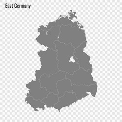 high quality map east germany vector image