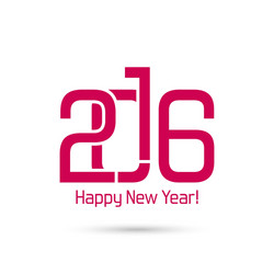 new year 2016 design vector image