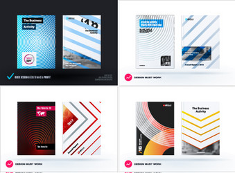 Design of business template brochure vector