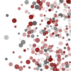 Abstract confetti transparent dots vector