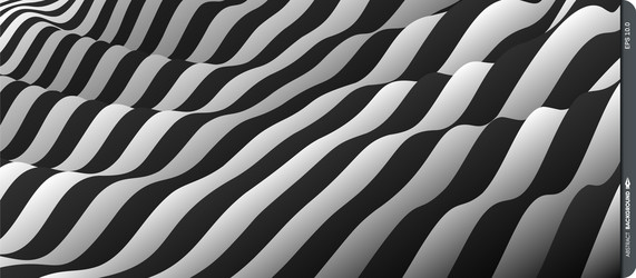 pattern optical black white background vector image