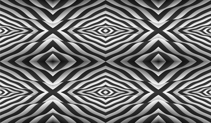 pattern optical black white background vector image