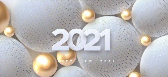 happy new 2021 year vector image