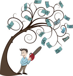 Money tree vector