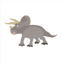 cute animal dinosaur clip art cartoon character vector image