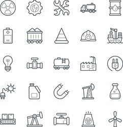 industrial cool icons 1 vector image