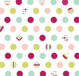 Polka dot fabric wallpaper vector