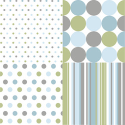 seamless patterns polka dots vector image