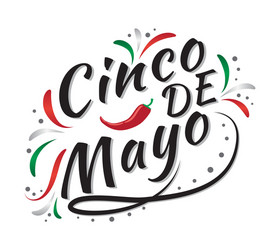 cinco de mayo mexican greeting card vector image