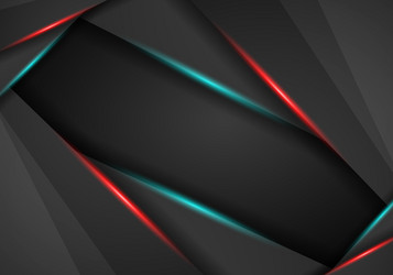 Abstract background metallic red and blue light vector