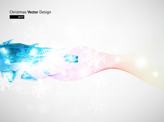 abstract christmas background with snowflakes vector image