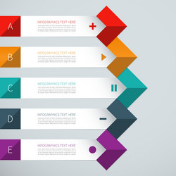 modern arrow infographics elements vector image