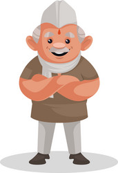 politician cartoon character vector image