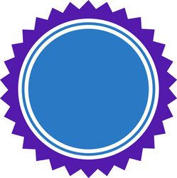 Round seal stamp flat icon vector