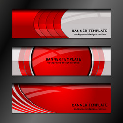 abstract banner background vector image