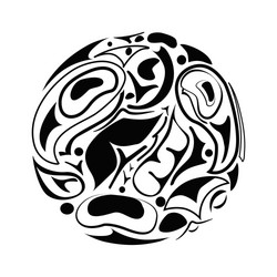 abstract indigenous ornament vector image