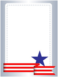 united states flag symbols border frame vector image