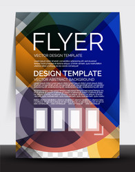 a4 flyer annual report circle design vector