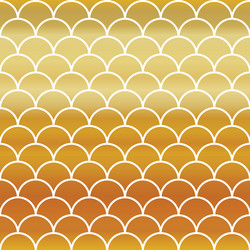 fish gold scales seamless pattern vector image