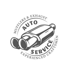 car service label isolated on white background vector image