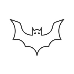 Bat icon halloween related character editable vector