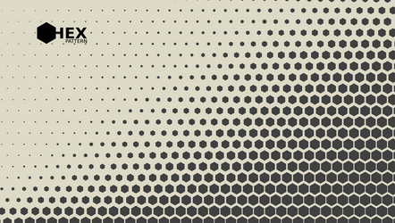 3d abstract geometric wave hex halftone pattern vector image