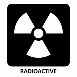 radioactive symbol vector image