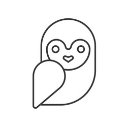 Barn owl halloween related icon pixel perfect vector