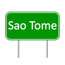 sao tome road sign vector image