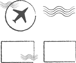 template travel stamps trip seals marks from vector image