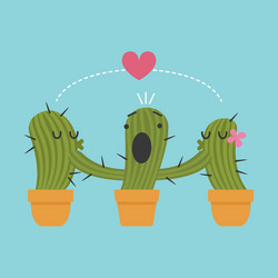 Three cactus vector