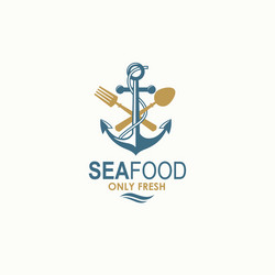 seafood menu design vector image