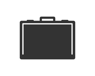 briefcase silhouette in simple style vector image