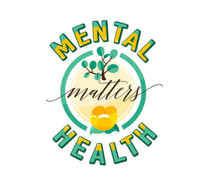 mental health matters vector image