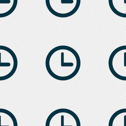 clock sign icon mechanical symbol seamless vector image