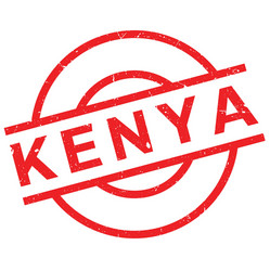 kenya rubber stamp vector