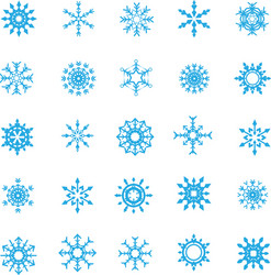 008 christmas snow flakes 004 vector image