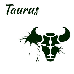 zodiac sign taurus vector image