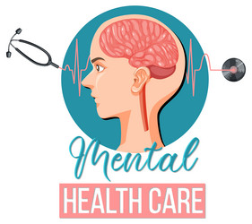 poster design for mental healthcare vector image