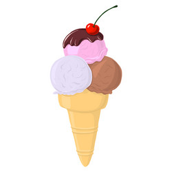 ice cream vector image