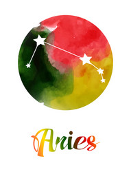 aries sign vector image