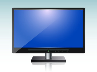 Modern computer monitor vector