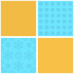 seamless patterns vector image