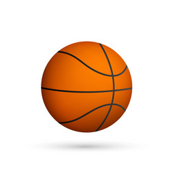 basketball ball isolated on white background vector image