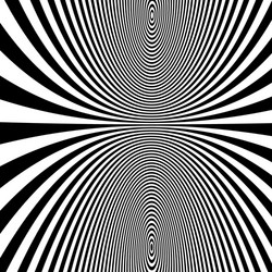 pattern with optical black and white vector image