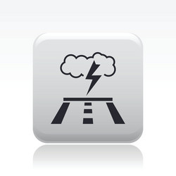 road forecast icon vector image