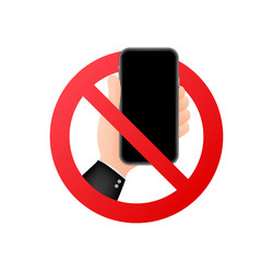 no phone telephone symbol isolated vector image