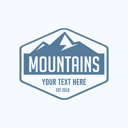 mountain logo concept vector image