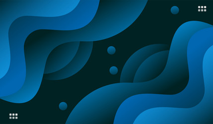 wave blue gradient modern background vector image