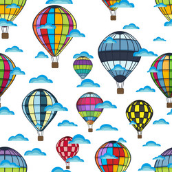 Air balloon pattern vector